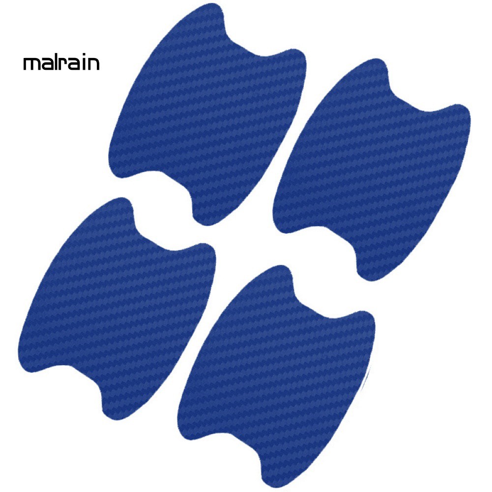 Bộ 4 Miếng Dán Bảo Vệ Tay Nắm Cửa Xe Ô Tô Bằng Sợi Carbon Cao Cấp