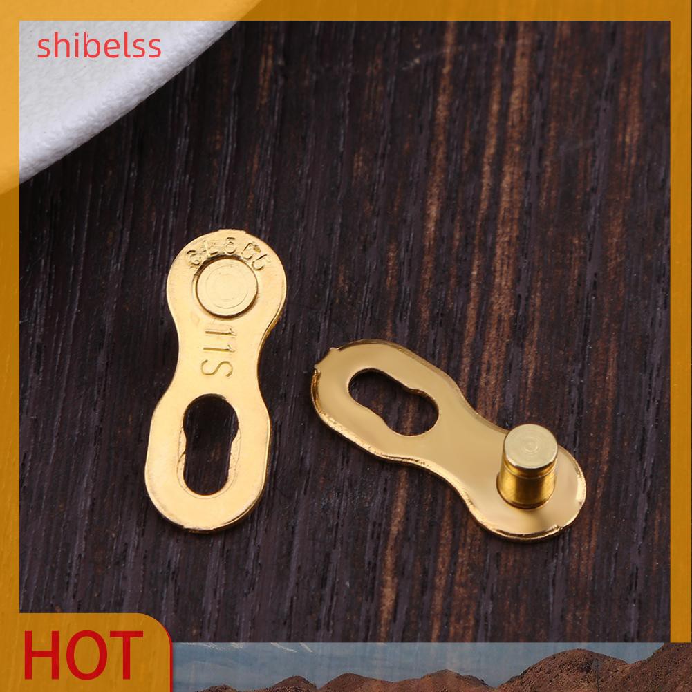 （ʚshibelss）2pcs Portable Bicycle Chain Master Link Joint Connector 11 Speed Quick Clip