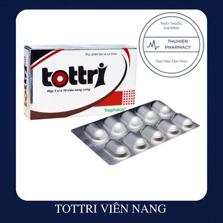 Tottri Traphaco (viên nang cứng) - giảm trĩ cấp và ngăn ngừa trĩ tái phát.