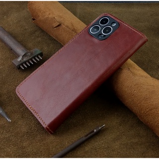 Bao da Iphone 12 pro max,13 pro max,14 pro max Handmade Da Bò Thật