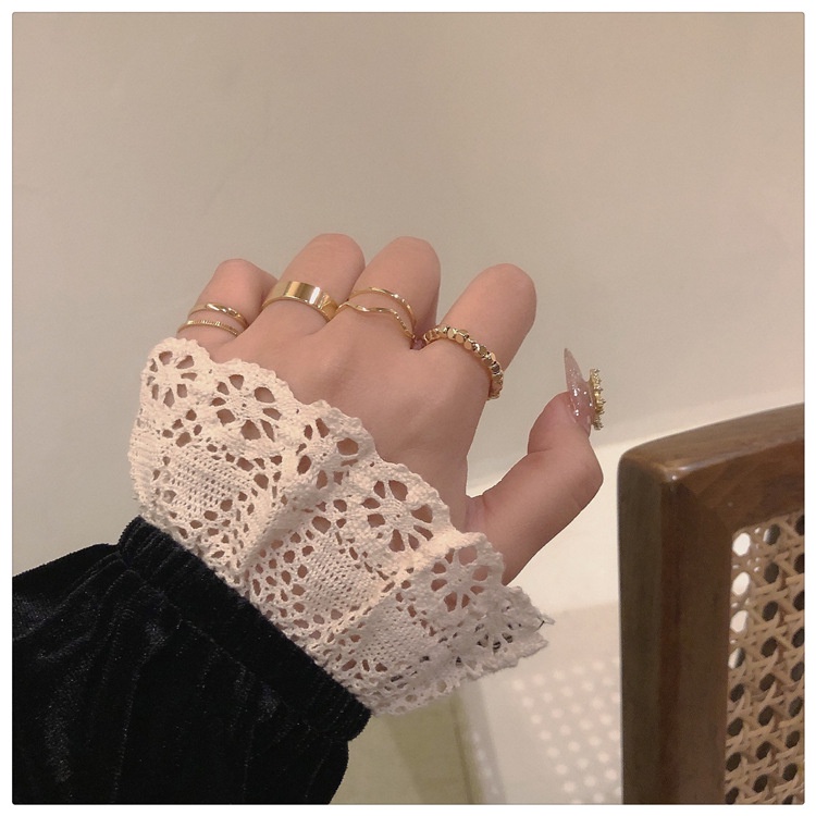 Set 6 Nhẫn Kim Loại Thời Trang Hàn Quốc Cá Tính Cho Nữ