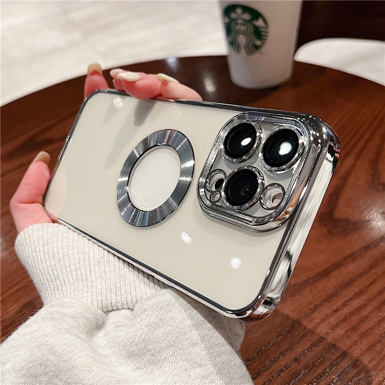 Ốp Điện Thoại Mạ Chống Sốc Bảo Vệ Camera Cho iPhone 11 12 13 Pro Max mini XR XS Max 8 7 Plus