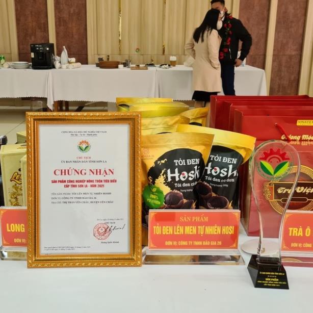 Tỏi đen cô đơn HoShi 500g đóng túi ZIP - 100% lên men tự nhiên 90 ngày, tốt cho sức khỏe, tim mạch