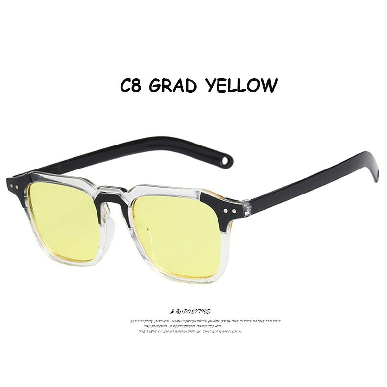 Kính mát gọng vuông chống tia UV400 thời trang