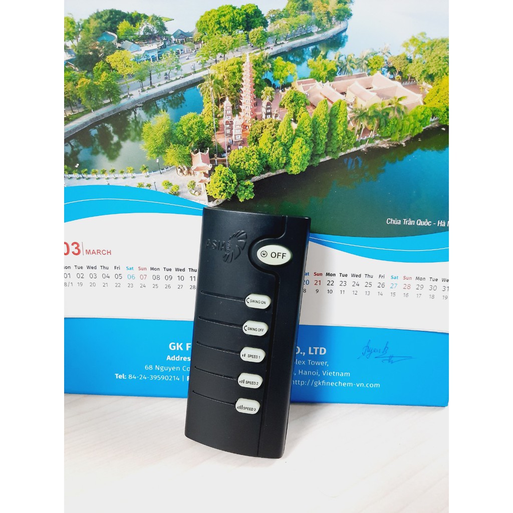 Remote Điều khiển quạt Asia- Hàng mới Chính hãng công ty 100% tặng kèm Pin