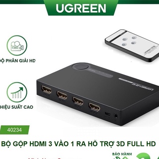 Bộ gộp hdmi 3 vào 1 ra ugreen 40234