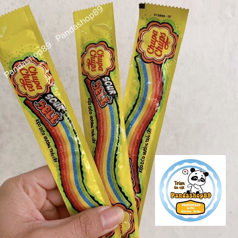 Kẹo cầu vồng Chupa Chups sour belt (gói 8g)