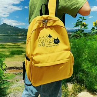 Balo thời trang vải bố dày 3 MÈO WITH YOU (30x40cm) BL080 HÌNH CHỤP THẬT