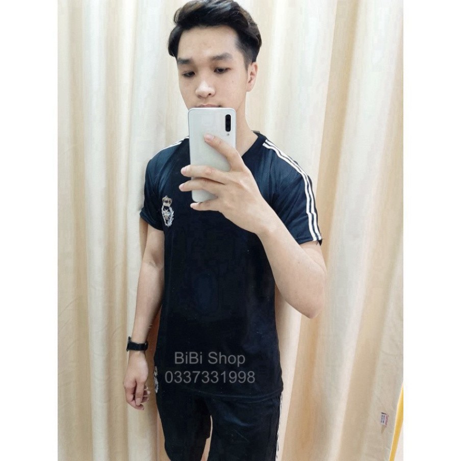 [ẢNH THẬT] Bộ Đồ Nam, Bộ Hè Nam Thêu Logo Vương Miện Ong Cao Cấp BB24 | BigBuy360 - bigbuy360.vn