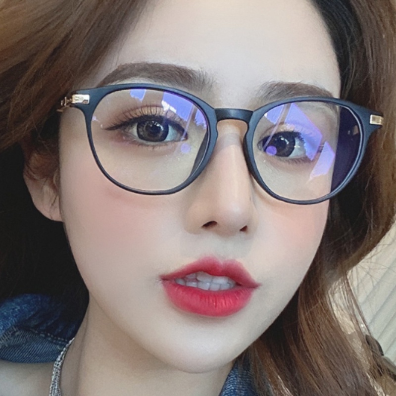 (KIQI-FASHION) COD Kính Chống Ánh Sáng Xanh Chống Mệt Mỏi Gọng Tròn Cổ Điển Thời Trang Cho Nam Và Nữ