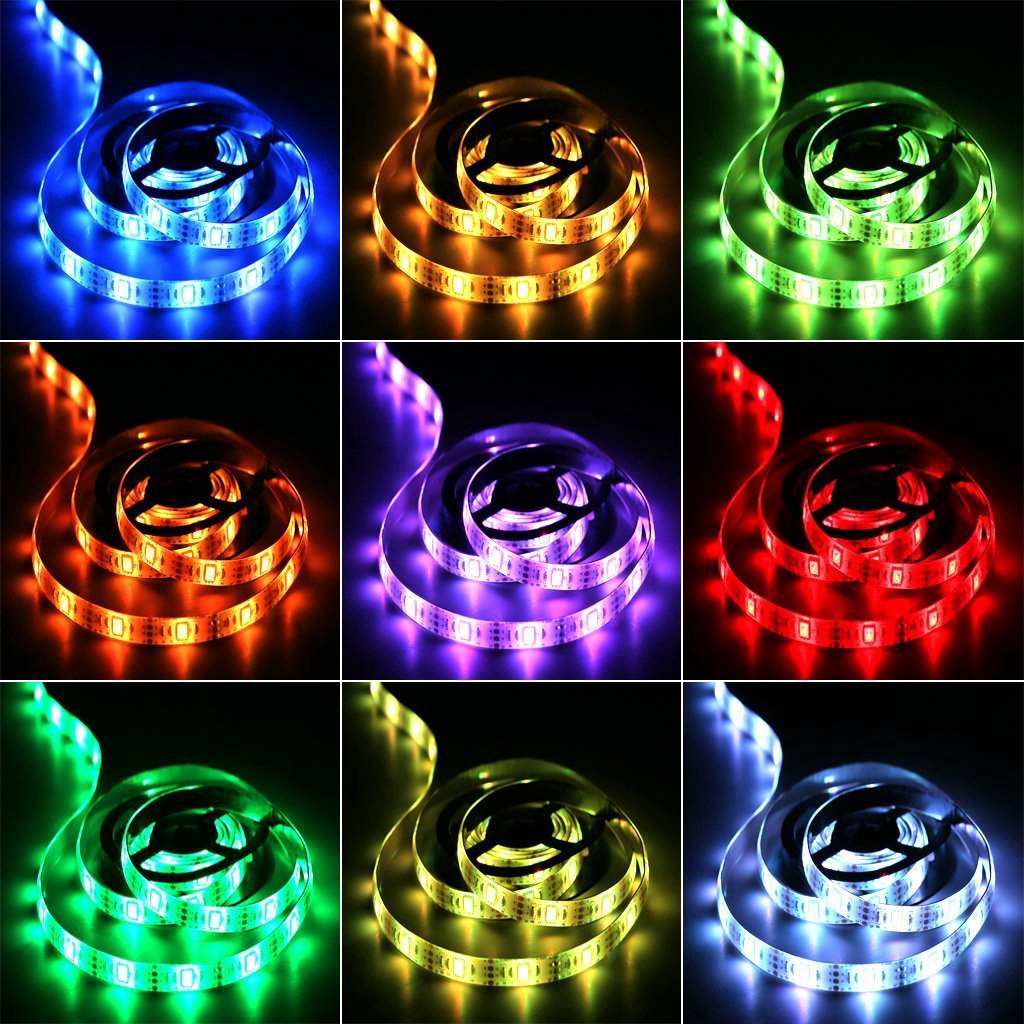 Dây Đèn Led 1m 2m 3m 5m 2835 60smd Kèm Điều Khiển Từ Xa