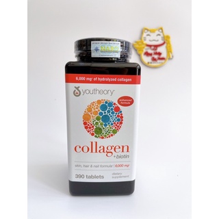 Collagen 390 viên youtheory collagen tuýp 1 2 3 mỹ