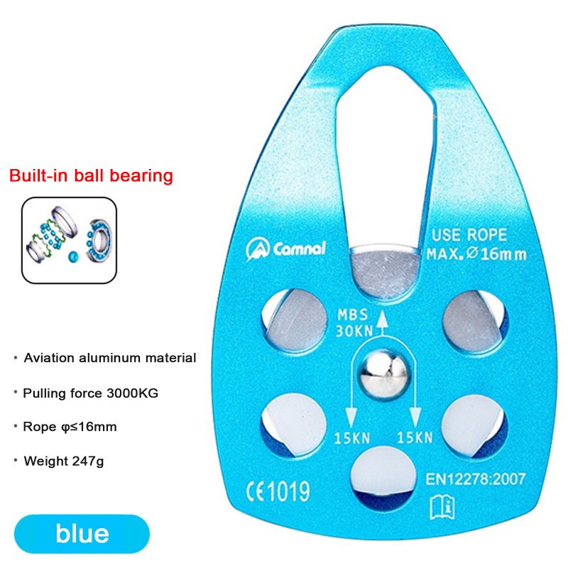 Ròng Rọc Nhôm 30KN Chuyên Dụng Cho Leo Núi / Cứu Hộ Di Động
