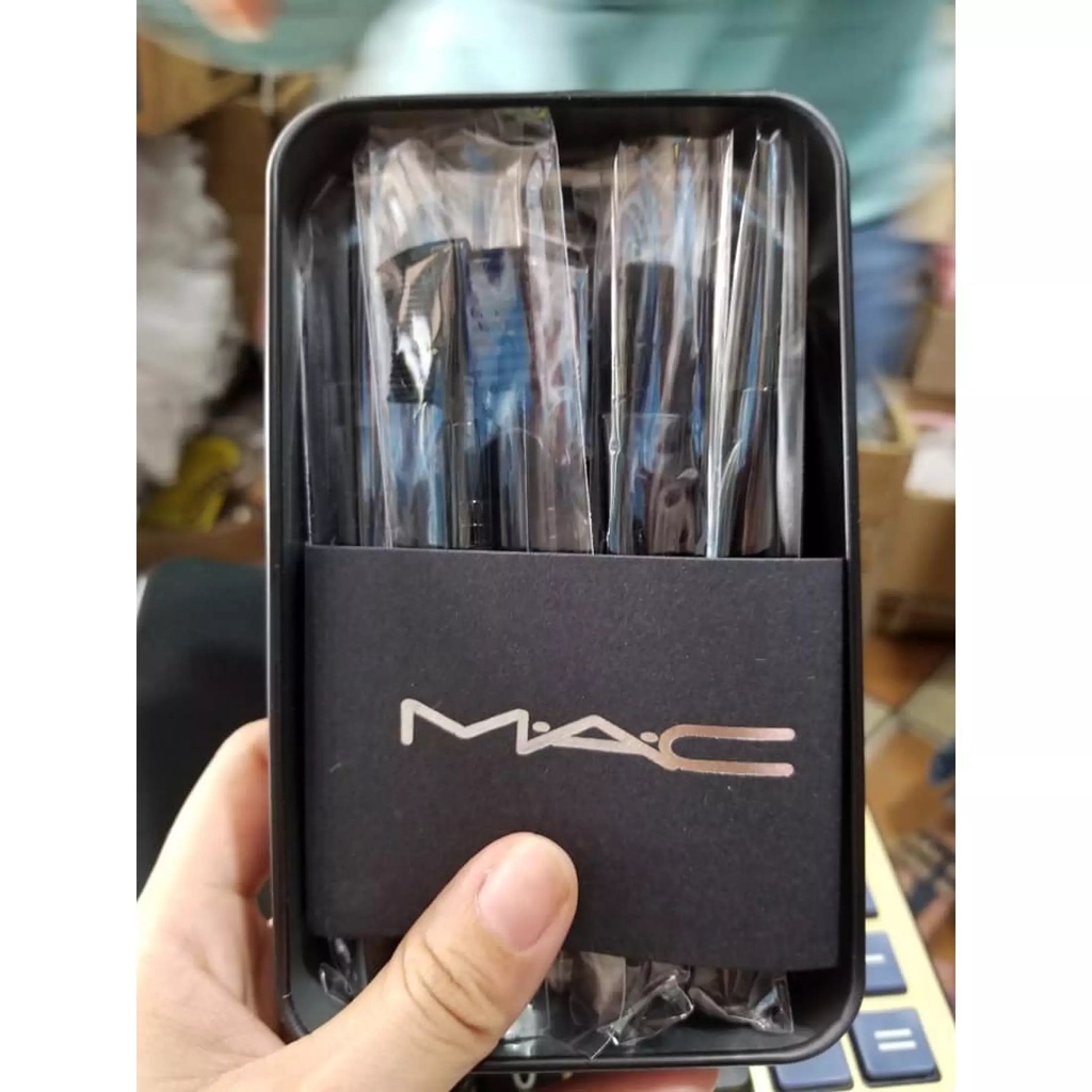 BỘ CỌ TRANG ĐIỂM 12 CÂY MAC KÈM HỘP - BỘ CỌ TRANG ĐIỂM ĐA NĂNG CÓ HỘP ĐỰNG SANG TRỌNG - LÔNG CHỔI MỀM MỊN - HÀNG CAO CẤP