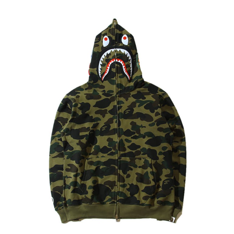 Áo khoác Bape camo /jacket bape camo/áo khoác bape xanh 1 màu