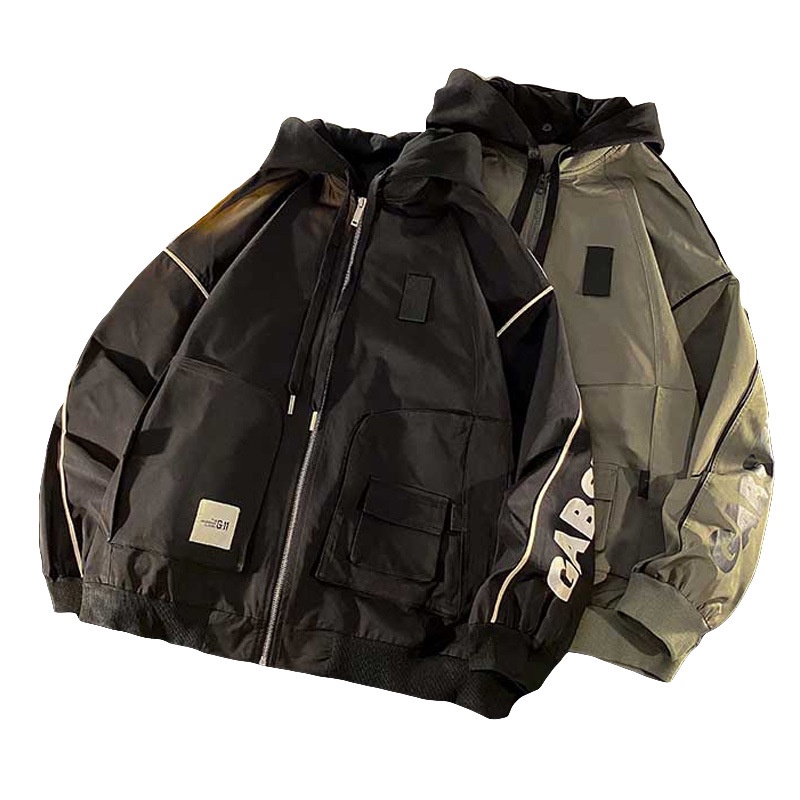 Áo Khoác Có Mũ Phối Nhiều Túi Thời Trang Cá Tính Cho Nam