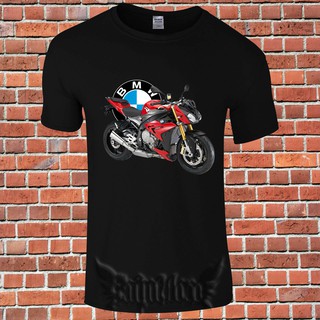 Giới Hạn Bmw S1000R Xe Máy Cổ Tròn Nam Áo nam Oversize 100% Cotton Thể Thao Áo Tee