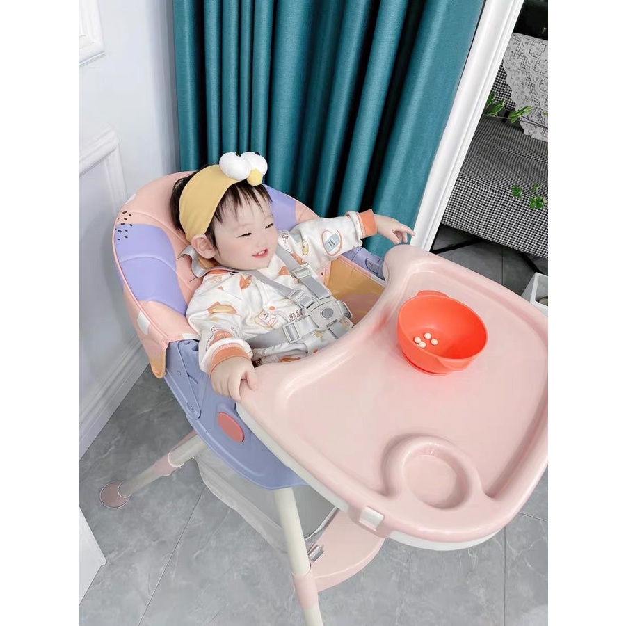 GHẾ ĂN DẶM CAO CẤP V- BABY 909 CÓ BÁNH XE GẤP GỌN NGÃ TỰA LƯNG VÀ GHẾ ĂN DẶM 808 MẪU NÂNG CẤP