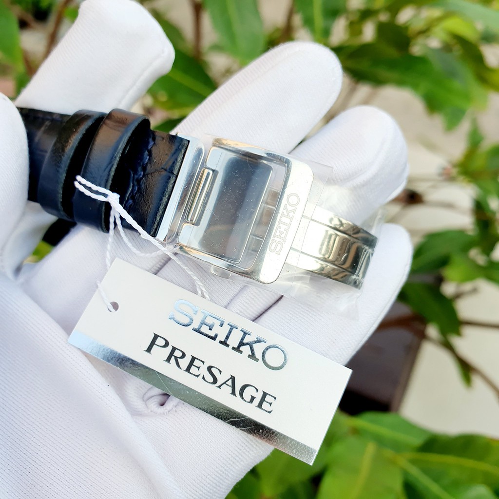 Đồng hồ đôi chính hãng Seiko Presage Cocktail Time Stinger SSA405J1- SSA875J1 Made in Japan - Máy cơ tự động - Kính cong