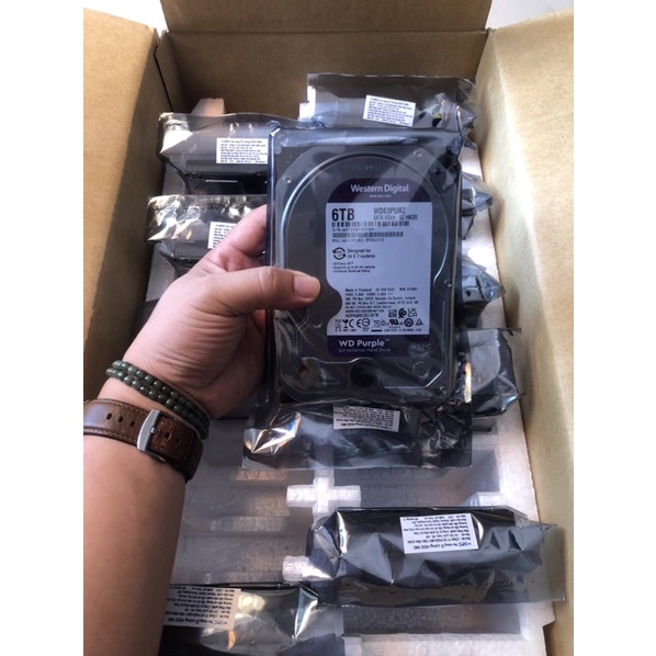 Western Purple HDD  6TB 3.5" SATA chính hãng tem SPC bảo hành chính hãng tại Việt Nam