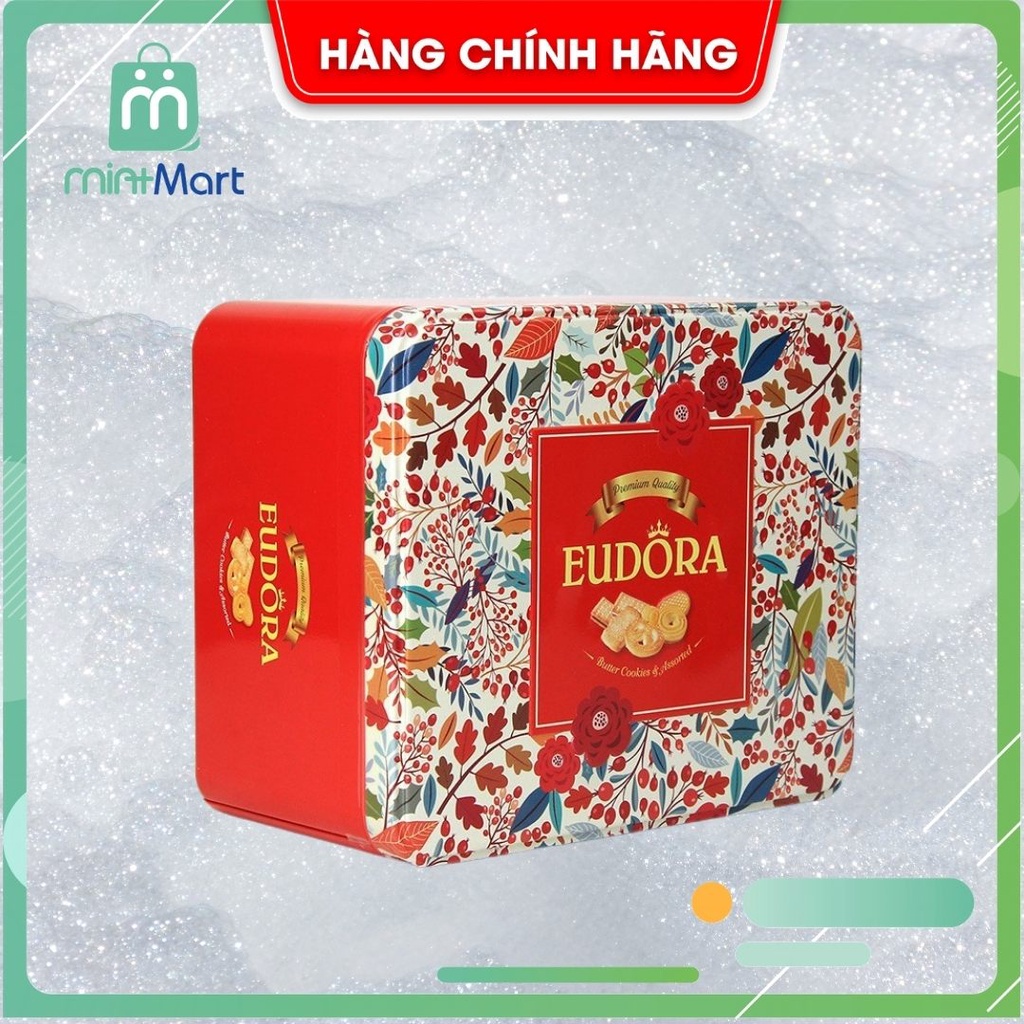 Bánh Quy Bơ Eudora Indonesia Hộp Thiếc 206g Date 03/2023