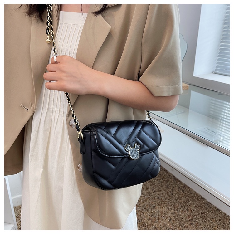 IELGY Fashion Simple Versatile Ladies Chain Crossbody Shoulder Bag