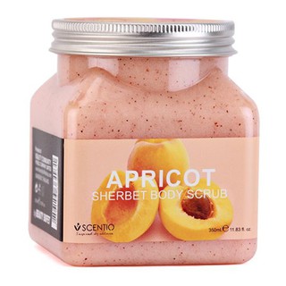 Tẩy Tế Bào Chết Toàn Thân Dưỡng Ẩm Chiết Xuất Quả Mơ Scentio Apricot Sherbet Body Scrub 350ml