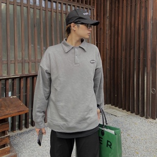 Áo sweater có cổ logo DGB® basic nam nữ unisex