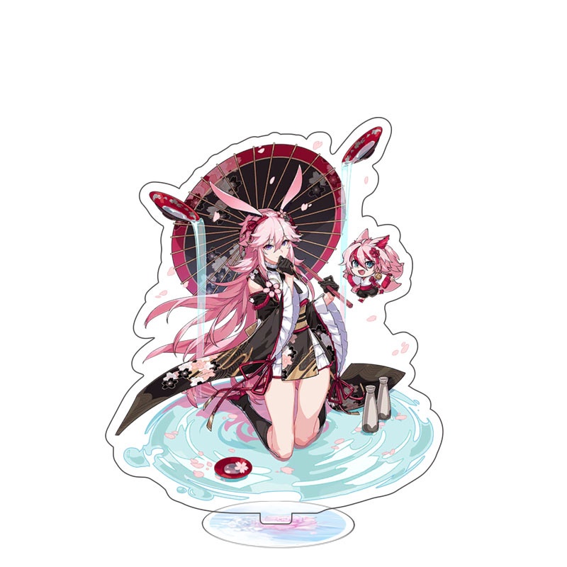 Nhân Vật Game Honkai Impact 3 Bằng acrylic Hai Mặt