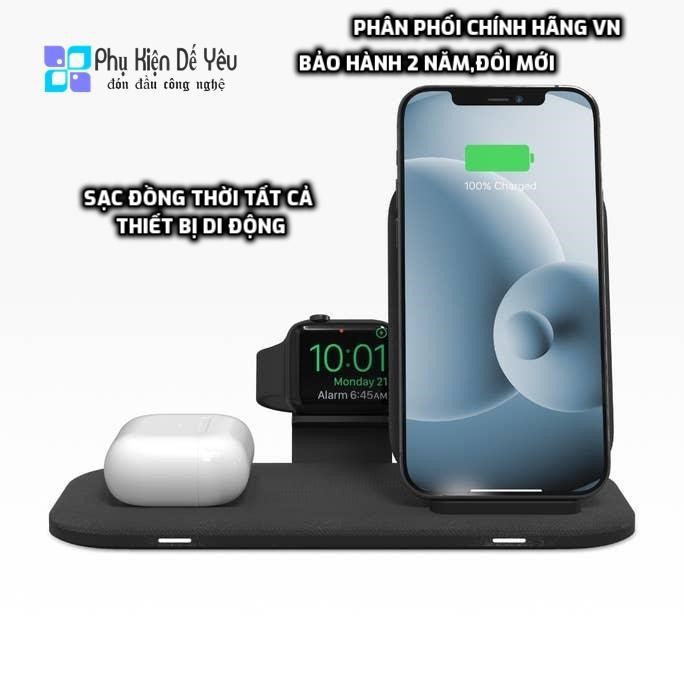 Đế sạc không dây Mophie wireless charging stand+ [CHÍNH HÃNG PHÂN PHỐI VN, BẢO HÀNH 2 NĂM]