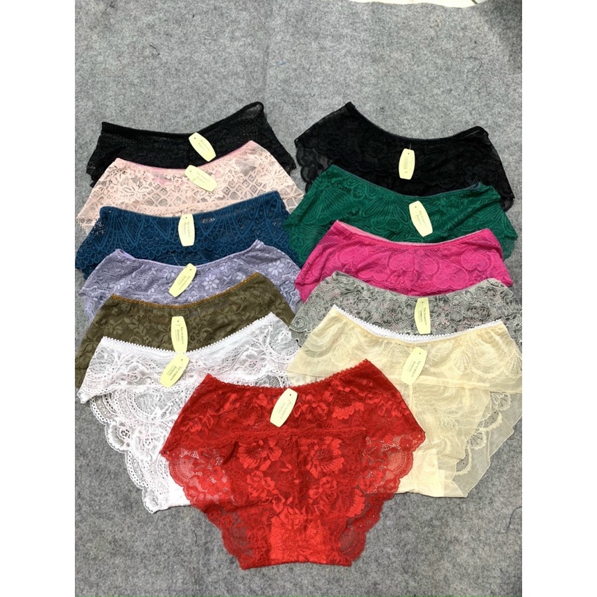 Bộ 10 Quần Lót Ren Công Chúa Sexy Freesize Dưới 65kg Chíp Ren Tiểu Thư Dễ Thương Susi Shop