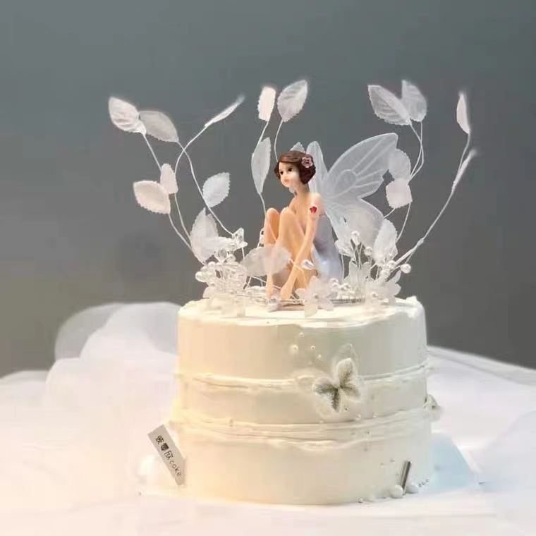 Phụ Kiện Cắm Trang Trí Bánh Kem Hình Vương Miện/ Vương Miện/ Chiếc Lá Độc Đáo Dễ Thương