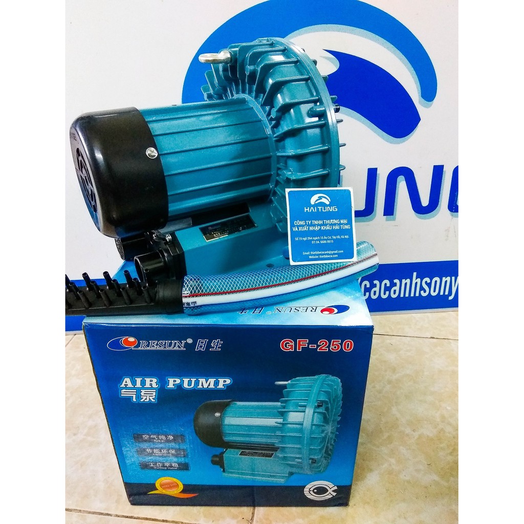 Máy sục khí cho bể hải sản cánh quạt Resun GF 120-GF 180 - GF 250. Máy sủi oxy  chuyên dùng cho thủy hải sản