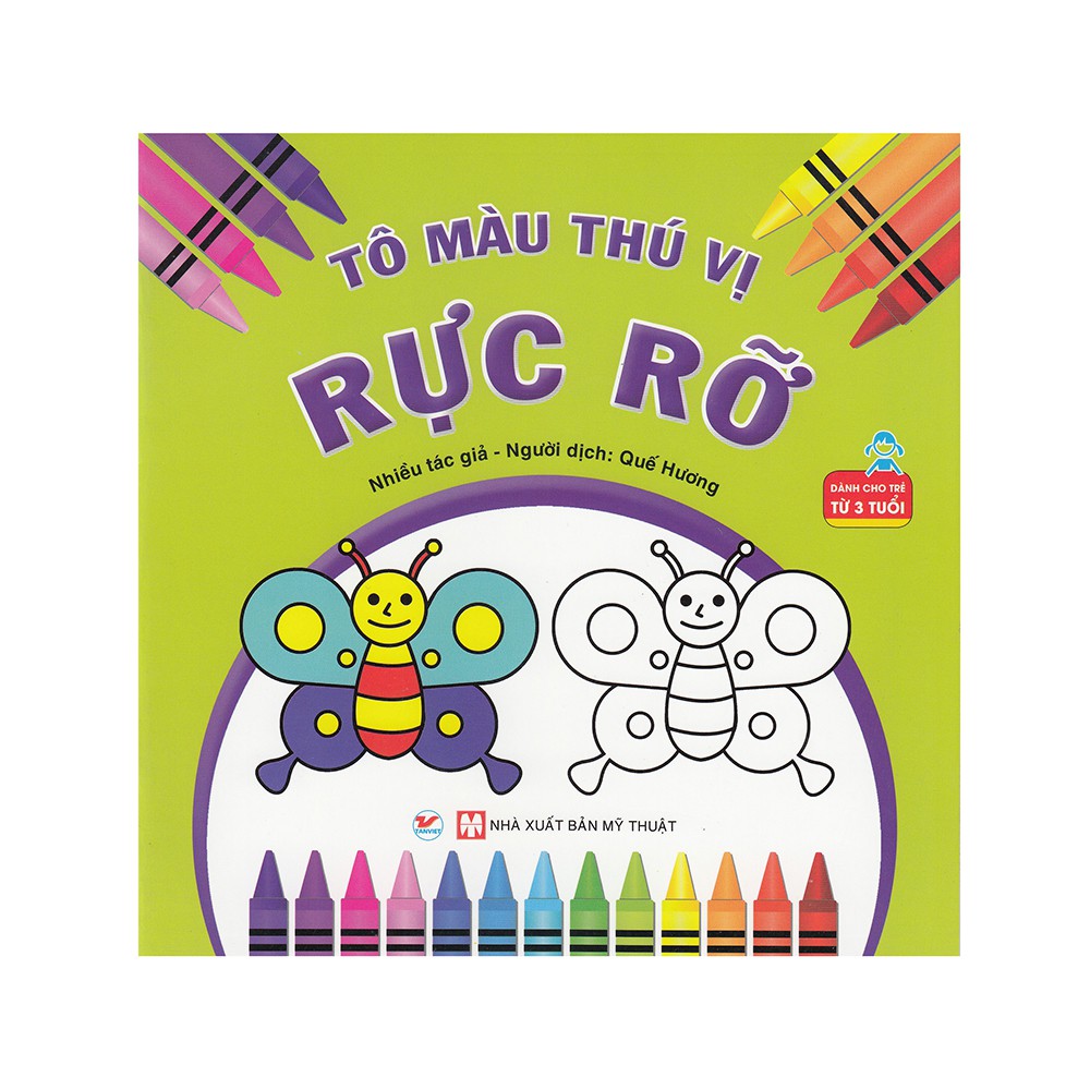 [ Sách ] Tô Màu Thú Vị - Rực Rỡ ( Dành Cho Trẻ Từ 3 Tuổi )