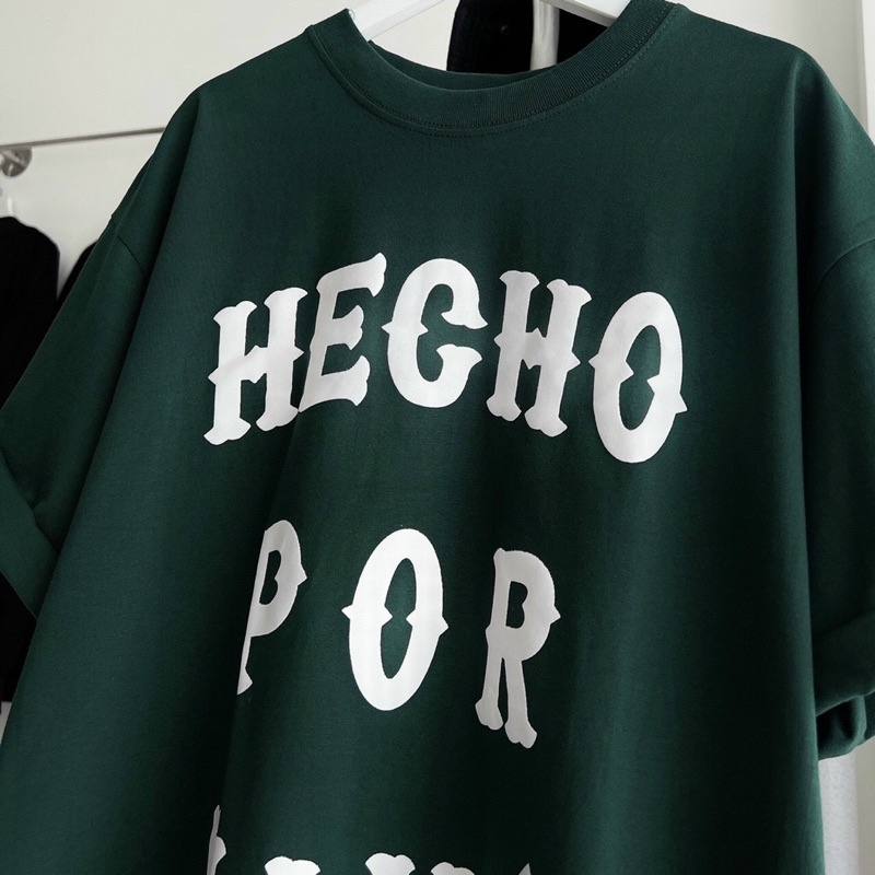 (sẵn) Áo thun form rộng tay lỡ in chữ nổi MAMA unisex (nam nữ mặc được)