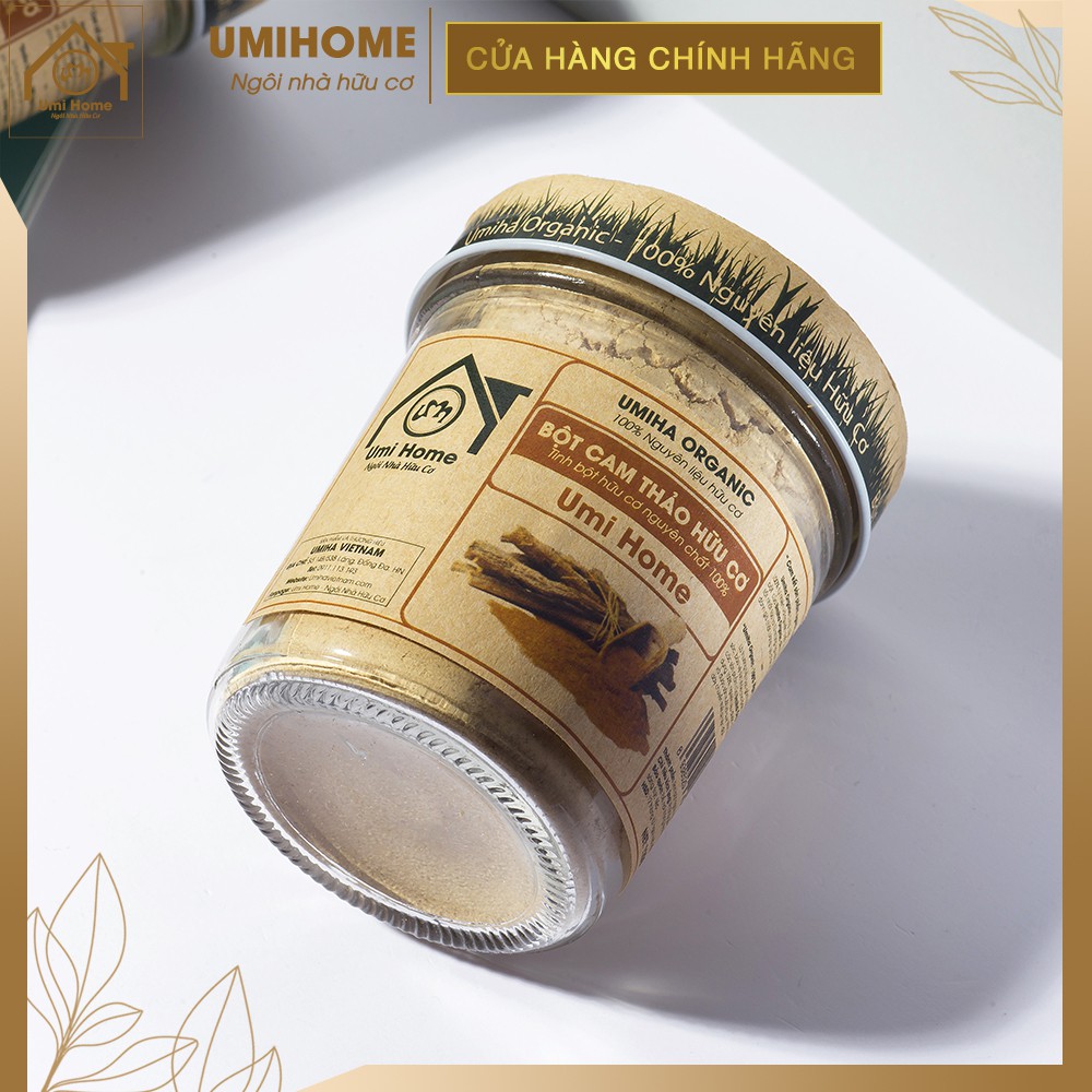 Bột Cam Thảo đắp mặt hữu cơ UMIHOME nguyên chất | Licorice Powder 100% Organic 135G