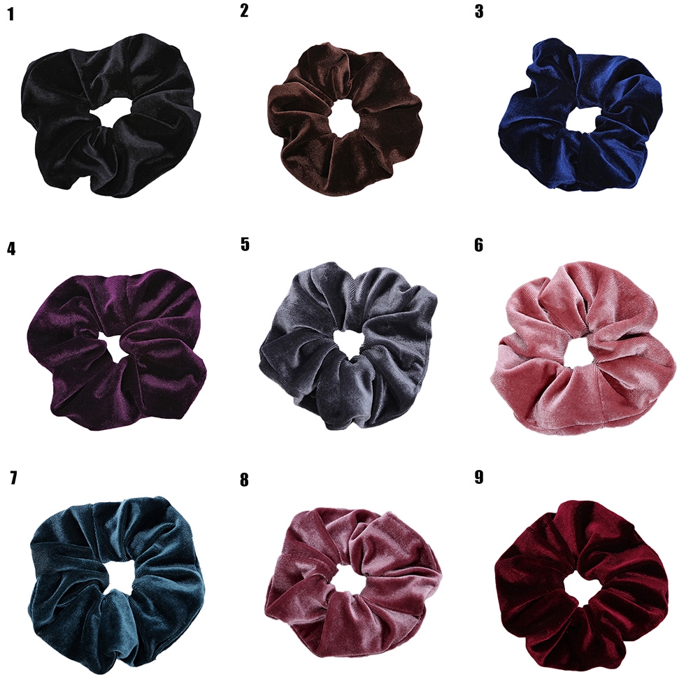 Velvet Elastic Hair Rope Scrunchie Ponytail Holder Rubber Band Hair Accessory