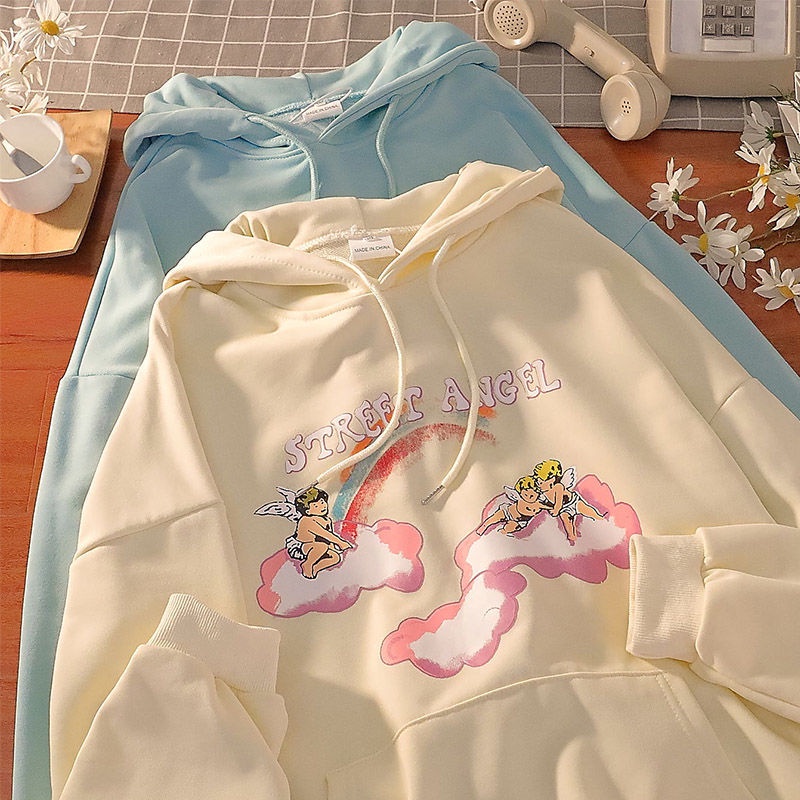 Áo Hoodie In Họa Tiết Phong Cách Hàn Quốc Cho Cặp Đôi