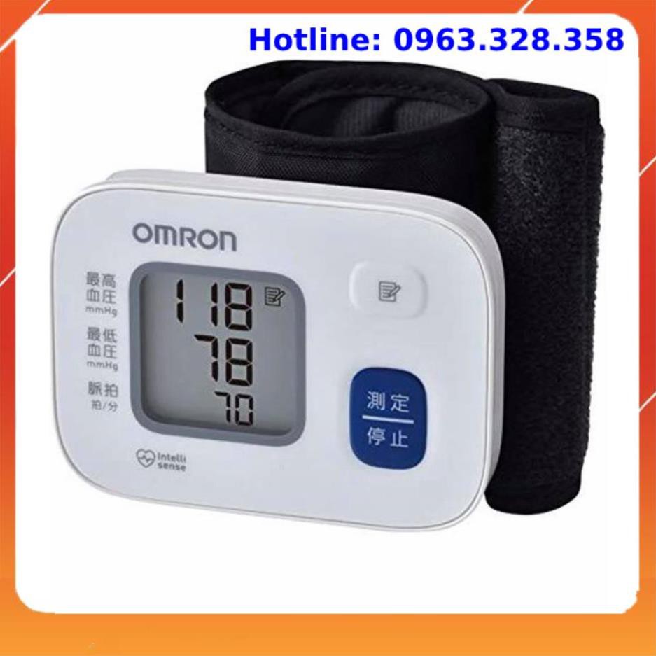 Máy đo huyết áp cổ tay hem-6162, hàng chính hãng