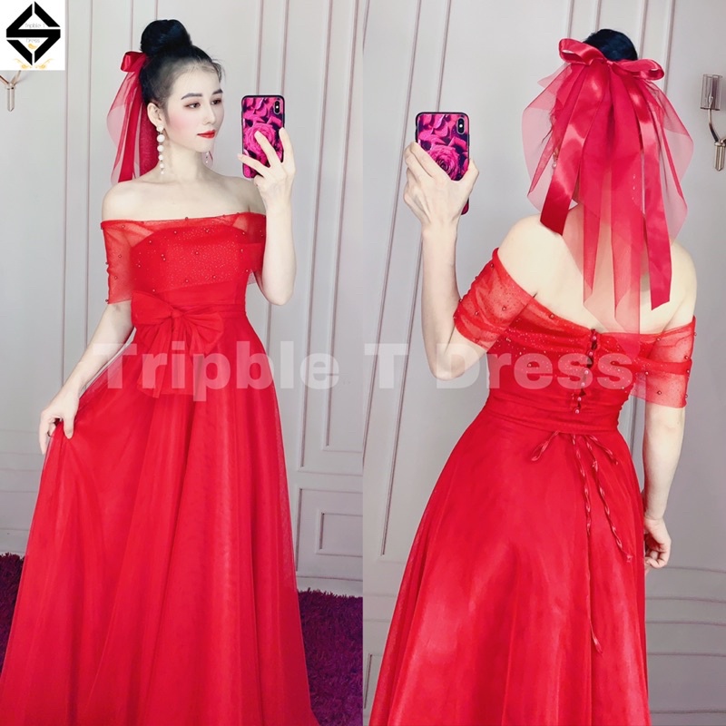 Đầm maxi mặc cưới được 5 kiểu trong 1 sét váy TRIPBLE T DRESS - size S/M/L -MS6Y