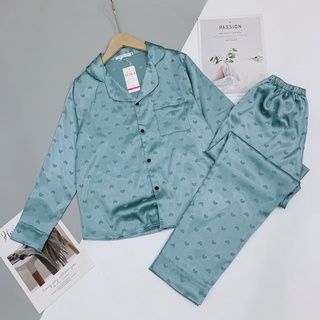 BỘ ĐỒ NGỦ LỤA GẤM DÀI TAY