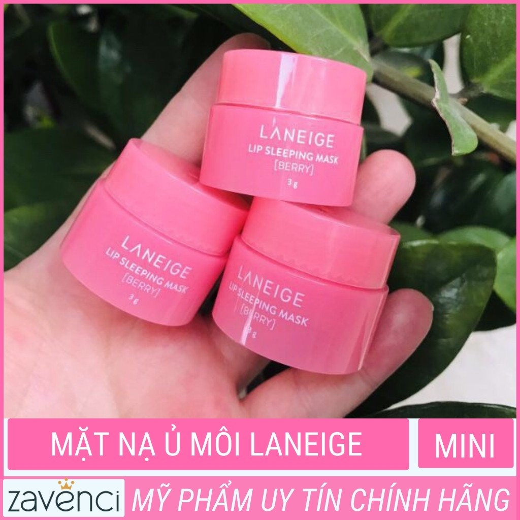 Mặt Nạ Ngủ Môi NM1293804 LANEIGE Lip Sleeping Mask Tẩy Tế Bào Chết Giúp Môi Hồng (Full + Mini Size)