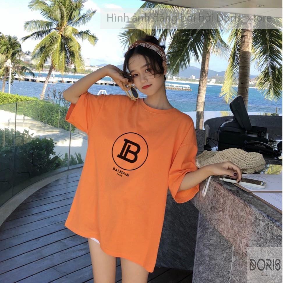 Áo Thun Tay Lỡ💥Áo Phông Tay Lỡ Dáng Unisex Form Rộng Phong Cách Ulzzang Hình Balmain Doris_xtore