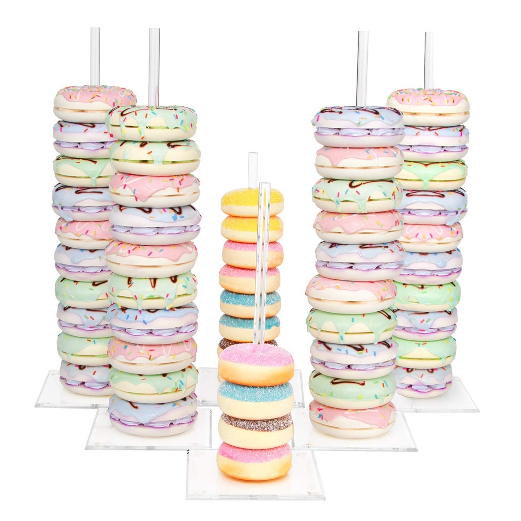 Giá Đỡ Bánh Donut Bằng Gỗ Dùng Trang Trí Tiệc Sinh Nhật