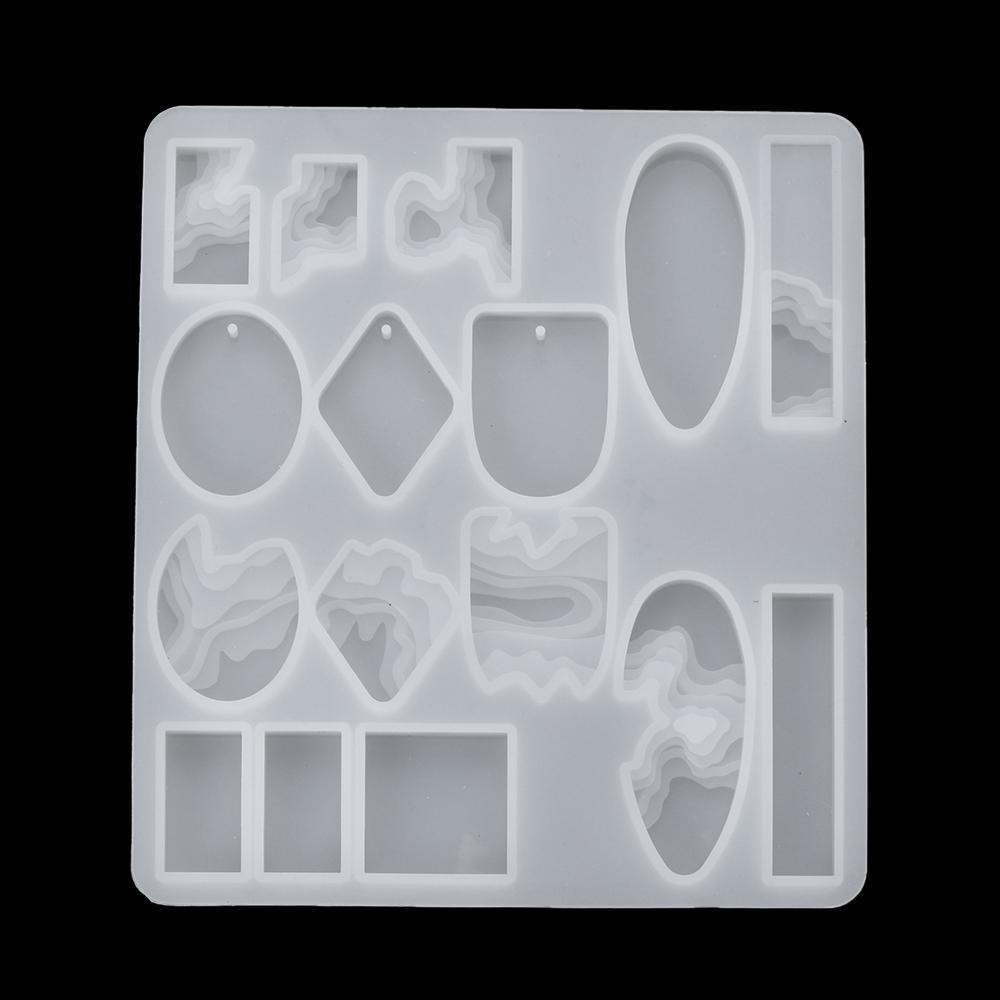 Khuôn Silicone Tạo Hình Làm Mặt Vòng cổ Hình Hòn Đảo Mini
