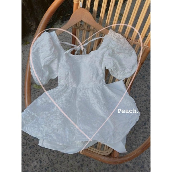 SET 2 MÓN: ÁO BABYDOLL GẤM TAY PHỒNG & QUẦN SHORT