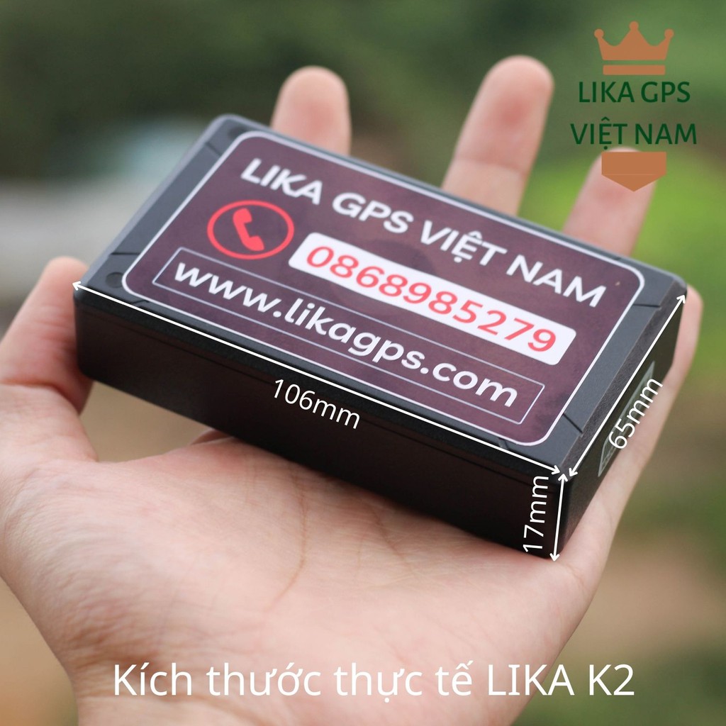 Thiết bị định vị không dây ô tô xe máy dùng pin LIKA K2, K2 ECO, MAX, LIKA K9 độ chính xác cao - bảo hành 12 tháng