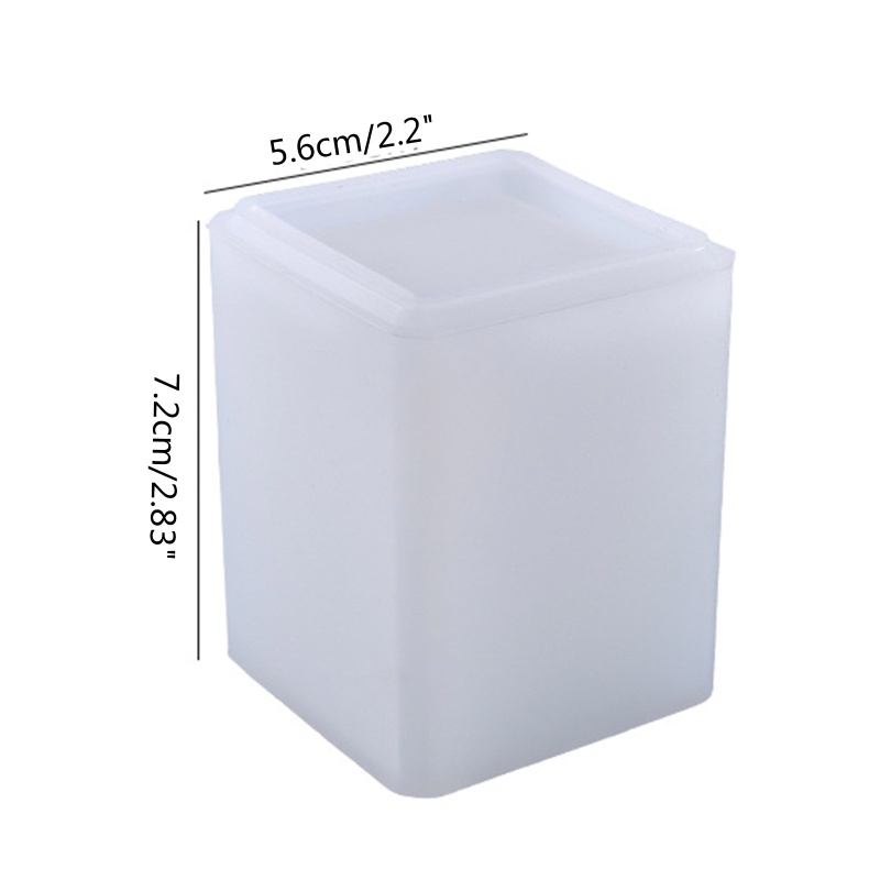 Khuôn Silicone Làm Khay Đựng Bút / Cọ Trang Điểm / Son Môi Chất Liệu Resin DIY