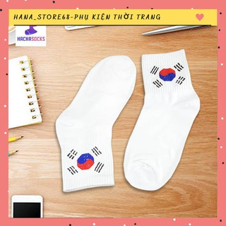 Tất More Than Dope Cổ Ngắn In Hình Cờ Hàn HN19 Siêu Chất