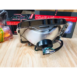 xe win 100: bộ gáo + chóa kính cho xe honda win 100